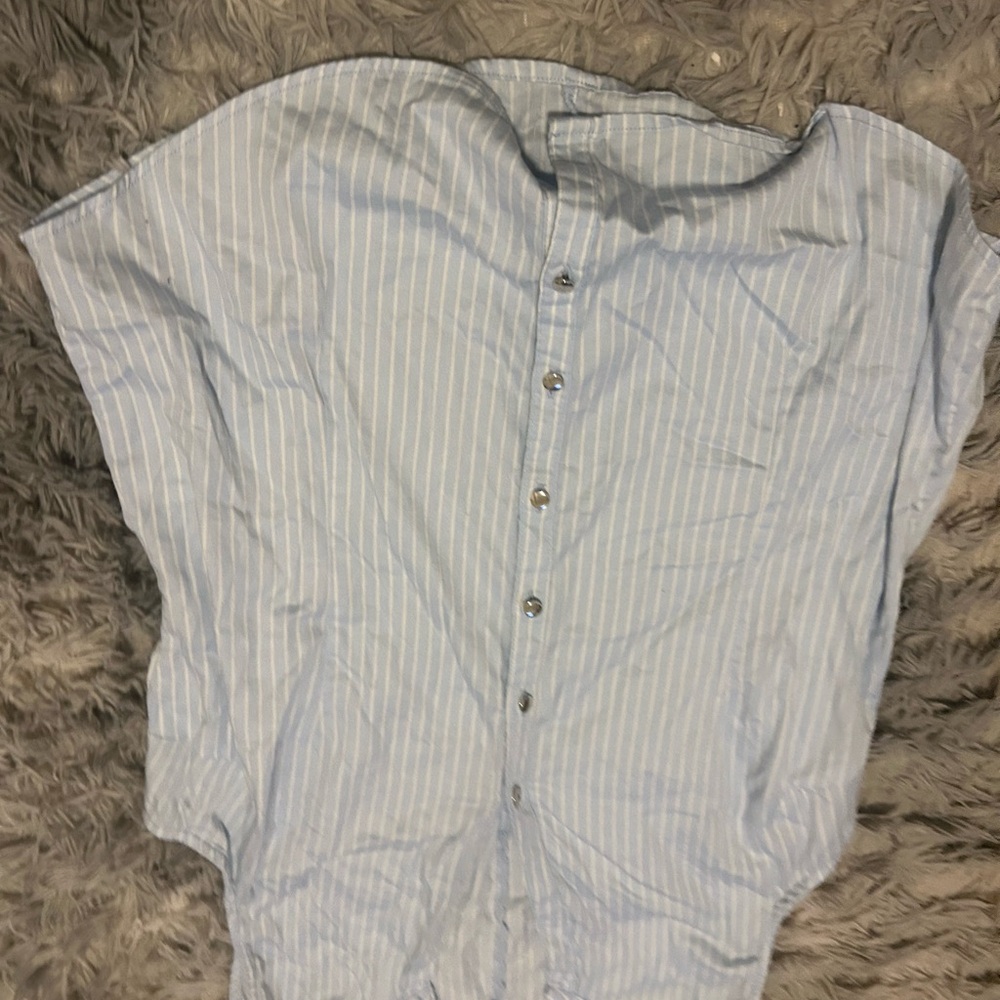 Women’s  Light Blue Striped Shirt